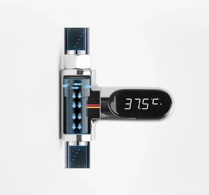 Thermomètre Douche Intelligente : 5-85°C, auto-alimenté, contrôle bébé, eau & énergie !