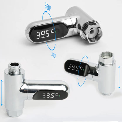 Thermomètre Douche Intelligente : 5-85°C, auto-alimenté, contrôle bébé, eau & énergie !